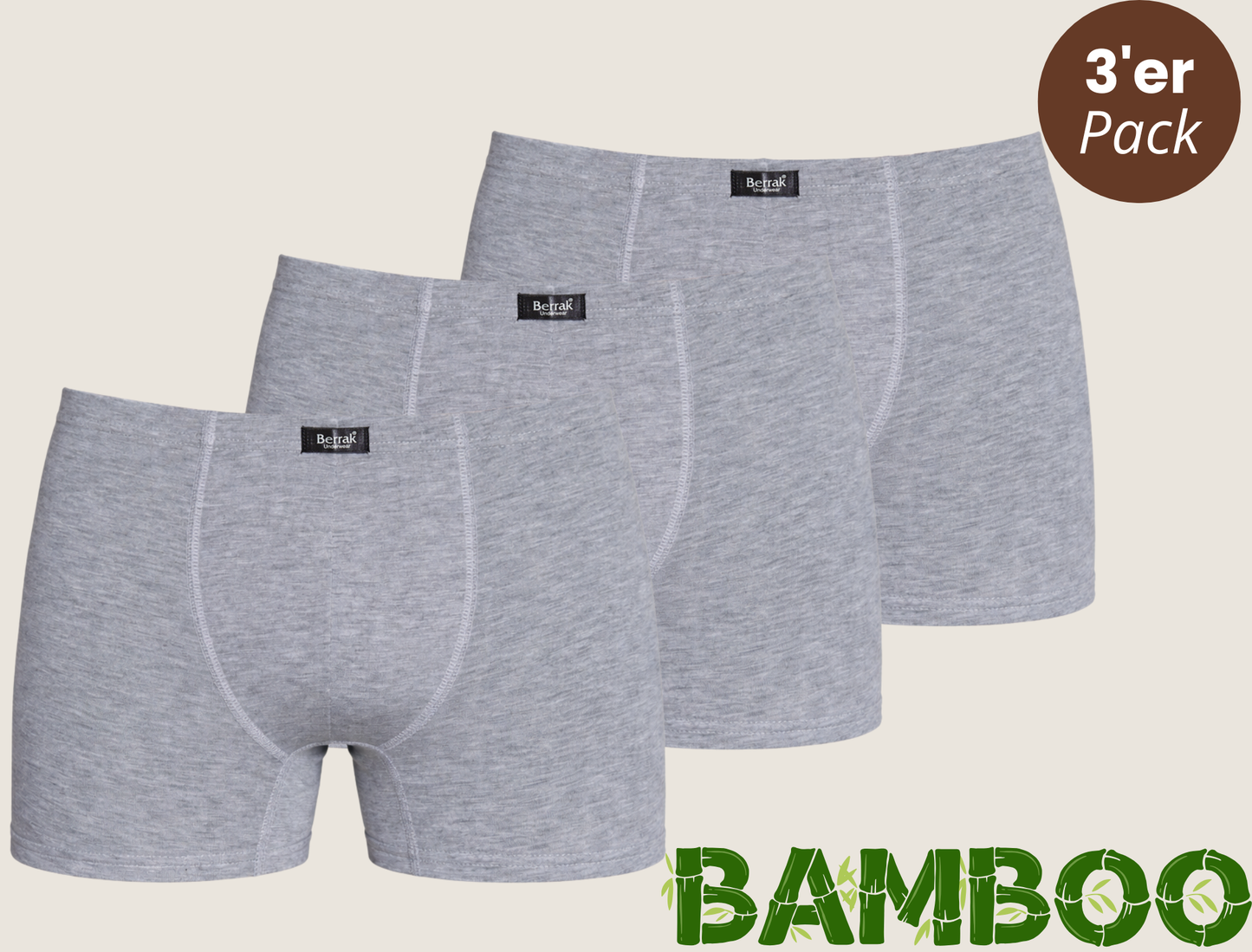 3er-Pack Bambus Boxershorts