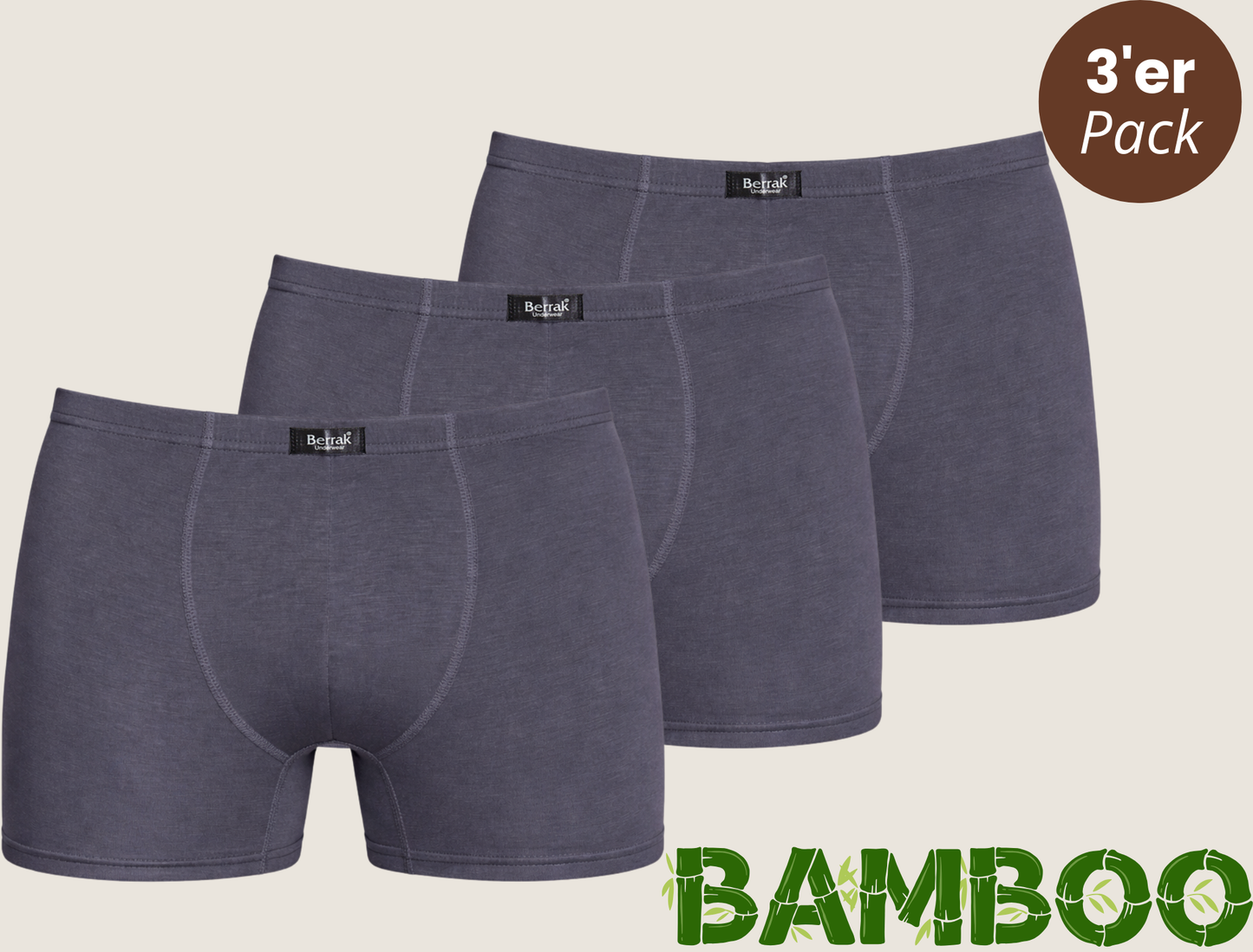 3er-Pack Bambus Boxershorts