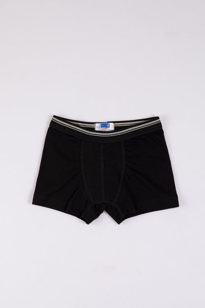 Jungen Basic Boxershorts in schwarz, marineblau & grau 95% Baumwolle