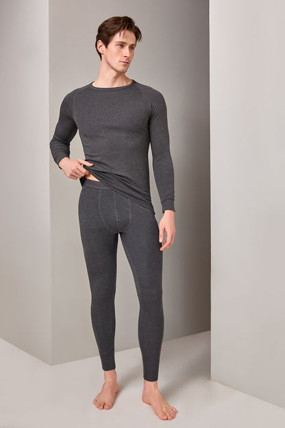 Herren Thermounterwäsche in anthrazit & schwarz